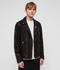 Allsaints Us Mens Vice Leather Biker Jacket Black Biker Jacket Leather Jacket Suede Bomber Jacket