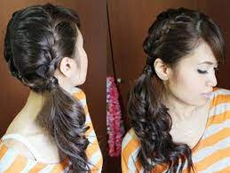 If you have long straight hair, then you will need to do some waves or curls so that the ponytail can look as messy as possible. Chic Side Ponytail French Braid Hairstyle For Long Hair Tutorial Youtube