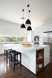 kitchen design idea white, modern and
