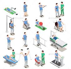 Physiotherapy Isometric Icons Ad Physiotherapy Aff Isometric Icons Physiotherapy Professional Business Cards Logo Isometric