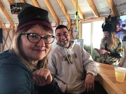 Cold beer in a yurt. And music too. Get yurty