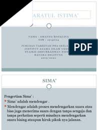 Maksud nama dan alih bahasanya dalam bahasa inggeris. Maharatul Istima Pdf