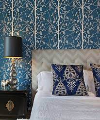 When hanging wallpaper on a wall don't forget these two tips when you cut the wallpaper. 24 Stunning Blue Bedroom Ideas