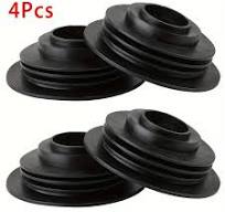 2 Capuchons Phare 75mm KIMISS - Joints Caoutchouc étanches Anti-poussière,  Noir