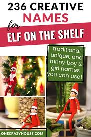 Jump to navigation jump to search. 236 Of The Best Creative Names For Elf On The Shelf