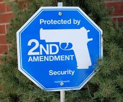 2nd Amendment Security Yard Sign Funny Home Security Yard Signs