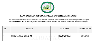 Lembaga industri getah negeri sabah 142 views. Lembaga Industri Getah Sabah Kerja Kosong Kerajaan