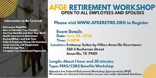 FERS Benefits Seminar - Amarillo - 06/28/26