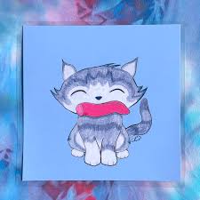 Collection by crystal takemoto • last updated 11 weeks ago. Cat Got Your Tongue Print Sold By Calista S Art Cloud On Storenvy