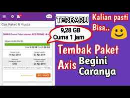 Buka dan masukan nomor ponsel dan chapta di aplikasi axisnet. Cara Tembak Paket Axis 9 28 Gb By Gta Tool