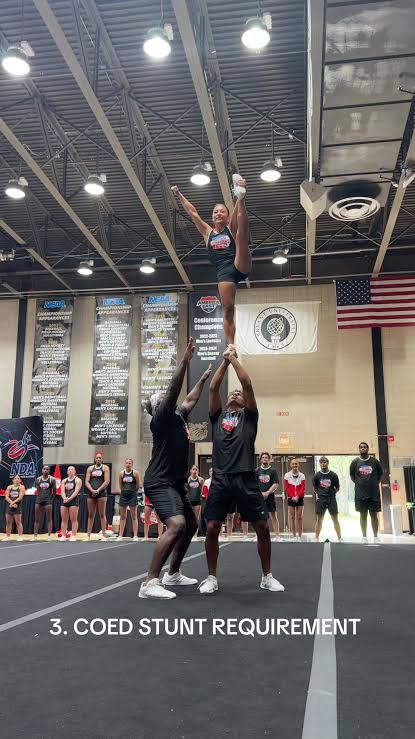 NCA College Staff demonstrating the Collegiate All American tryout process  📣🇺🇸 #NCAcamp #collegecamp #allamerican #NCA