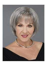 2013 Grey Older Lady Bob Style Short Lace Front Synthetic Wig Wwo008 106 99 Hot Hair Styles Hair Styles For Women Over 50 Hair Styles