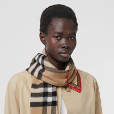 Burberry latest giant mega large check cashmere scarf in beige color xmass sale. The Classic Check Cashmere Scarf In Archive Beige Burberry United Kingdom