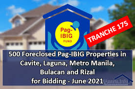 Electronic submission remittance schedule (esrs) Tranche 175 Pag Ibig Bidding For Properties In Cavite Laguna Metro Manila Bulacan And Rizal This June 2021 Acquiredassets Info