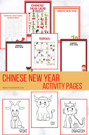 Each year is named after one of the original 12 animals : Chinese New Year Coloring Pages Activities Messy Little Monster