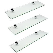 Cascade 40060 glass shelf 600mm. Harbour Housewares Glass Bathroom Shelf With Chrome Fixings Tempered Glass 50cm Pack Of 3 Buy Online In Gibraltar At Gibraltar Desertcart Com Productid 49234534