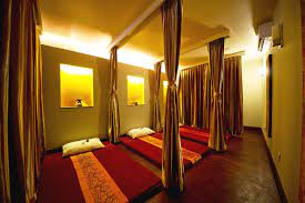 Thai Massage Room From Inya Day Spa Spa Massage Room Massage Room Design Spa Rooms