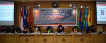 Sub bidang formasi dan pengadaan nama pegawai. Promosi Doktor Ekonomi Universitas Jambi