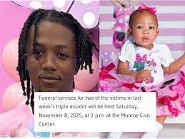 FUNERAL SET FOR FATHER, DAUGHTER VICTIMS OF LAST WEEK'S TRAGIC K!||€d:  Funeral services for Jaborris Simpson, 25, and his daughter Jhersi Simpson,  2, will be held at the Monroe Civic Center on