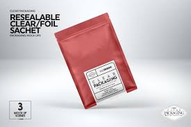 Download Clear Foil Sachet Packaging Mockup By Inc Design Studio Thehungryjpeg Com