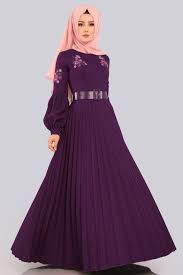 Elbise Balon Kol Piliseli Elbise Pl852 Murdum Elbise Turban Tarzlari