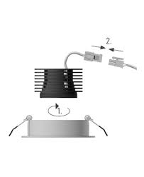 Für produkte, die aufgrund von größe und gewicht nicht per paket retourniert werden können, organisiert unser kundenservice gerne eine abholung für sie: Prediger Base P 004 Ausrichtbare Led Decken Einbaustrahler R Weiss Geringe Einbautiefe Cri 90 350 Ma Prediger Lichtberater