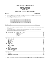 Maybe you would like to learn more about one of these? Test Initial Matematica Clasa A 6 A Rezolvare Barem De Corectare Si Notare Matricea De Specificatii An Scolar 2017 2018 Jitaruionelblog Pregatire Bac Si Evaluarea Nationala 2021 La Matematica Si Alte Materii