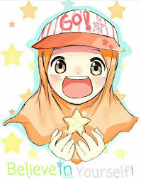 Hijab Anime Muslimanime Star Seni Digital Animasi Kartun
