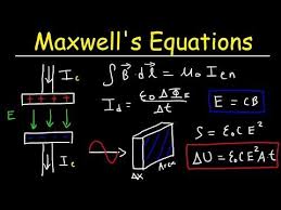 Maxwell S Equations Electromagnetic Waves Displacement Current Poynting Vector Physics And Mathematics Equations Physics