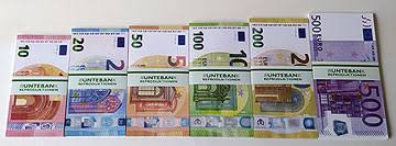 Die abschaffung des 500 euro scheins. Spielgeld Ubersich Buntebank Reproduktionen Euro Geld Dollar Spielgeld Schein Reproduktionen Theatergeldscheine