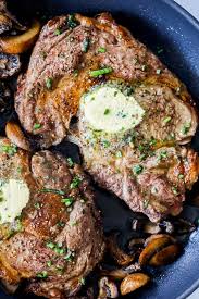 When the oven reaches temperature, remove the skillet and place on the. The Best Oven Broiled Ribeye Steaks With Mushrooms Recipe Sweet Cs Designs