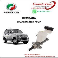 Ia dikuasakan enjin 1.3 liter dan transmisi manual 5 kelajuan, automatik 4 kelajuan pacuan empat roda sepenuh masa (awd). Perodua Kembara Brake Master Pump Shopee Malaysia