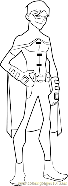 Dltk's crafts for kids free printable coloring pages. Robin Coloring Page For Kids Free Young Justice Printable Coloring Pages Online For Kids Coloringpages101 Com Coloring Pages For Kids