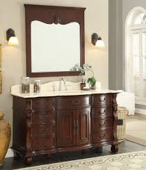 To incorporate this into a cottage style bathroom is simply done. Adelina 60 Inch Antique Style Bathroom Vanity With 3 Top Options
