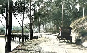 What is the history of the unpaved roads in the 1920s?