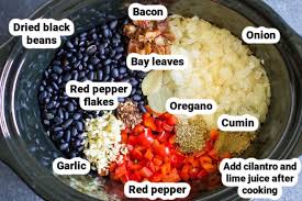 Spread 1 can of rotel on the bottom of the crockpot. Slow Cooker Black Beans Culinary Hill
