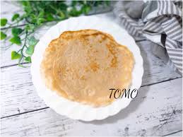 「粉末オートミールのクレープ生地」