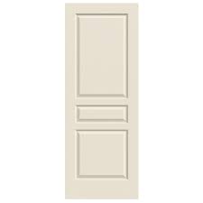 Jeld Wen 30 In X 80 In Woodgrain 3 Panel Primed Molded Interior Door Slab Doors Interior Slab Door Hollow Core Interior Doors