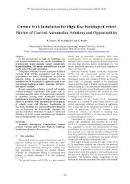 Abdi moshiri direkt bei xing. Pdf Curtain Wall Installation For High Rise Buildings Critical Review Of Current Automation Solutions And Opportunities