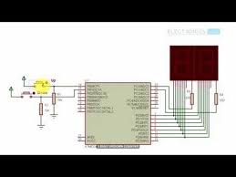 This Is A Simple 2 Digit Up Down Counter Circuit Designed Using Two 7 Segment Leds And Microcontr Education Tutorial Electronics Projects Seven Segment Display
