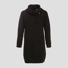 Ouvrez les portes du plus beau magasin du web ! Robe Pull Droite Col Roule Noir Femme Cache Cache