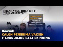 Hadits dari abu qatadah radhiyallahu 'anhu, rasulullah saw bersabda. Berikut Daftar Orang Yang Tidak Boleh Terima Vaksin Covid 19 Youtube