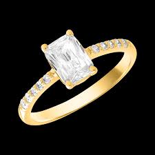 Inele logodna din aur, argint 925 si otel inoxidabil, impodobite cu diamante, cristale swarovski, zirconiu etc. Inel De Logodna Din Aur Galben De 14k Teilor