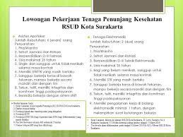 Loker rs yarsis solo lowongan kerja rs ortopedi prof dr r soeharso surakarta jawa tengah 2021 peluncuran program ini ditandai dengan penandatanganan nota kesepahaman ketiga pihak di rumah dinas wali kota loji gandrung, selasa (17 3) (lokasi belakang terminal penggung. Ini Lho Rsud Surakarta Buka Lowongan Pekerjaan Joglosemar News