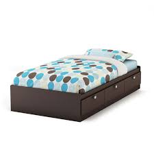 Three 18 deep drawers can be positioned on either. Spark Mate S Platform Storage Bed With 3 Drawers Chocolate Toys R Us Canada