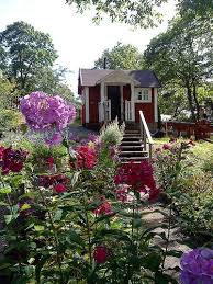 Up The Garden Path To Allotment Hut At Skansen Garden Huts Garden Paths Outdoor Gardens