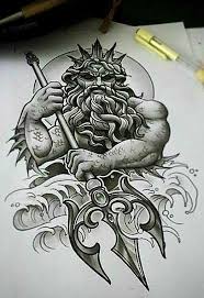 23 Poseidon tattoo ideas