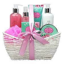 4.5 out of 5 stars (268) $ 49.99 free shipping Amazon Com Bath And Body Gift Set With Rose Garden Scent For Women Spa Bath Kit Bath Gift Basket Birthday Gift Includes Body Lotion Bubble Bath Body Scrub Bath Puff