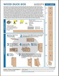 Dnr wood duck house plans. Woodworking For Wildlife Wood Duck Box