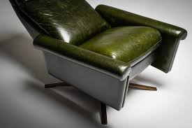American Leather Comfort Air Nimbus Mont Blanc Evergreen Leather Leather Recliner American Leather Comfort
